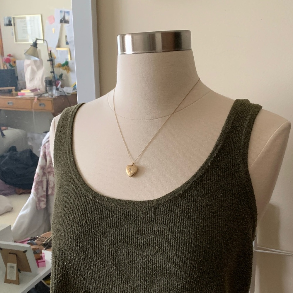 a new day Olive Green Knit Scoop Neck Tank